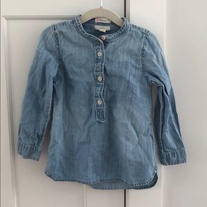 Crewcuts long sleeved chambray shirt